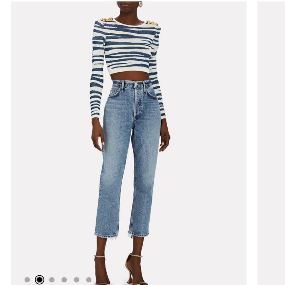 Agolde Riley High Rise Straight Crop Jeans from Revolve - Size 27